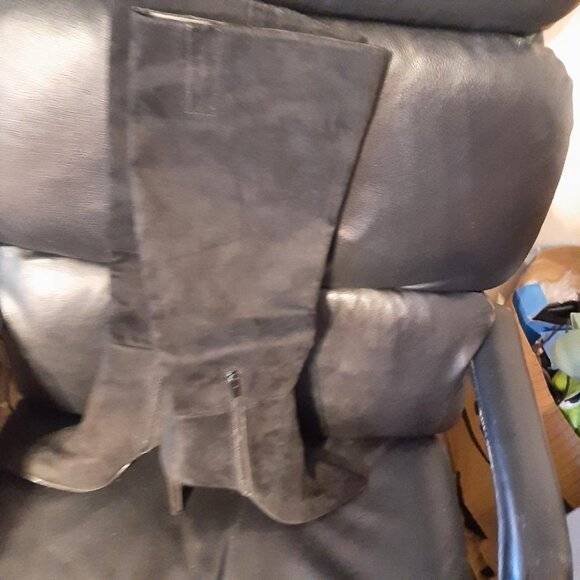 NEW ! Open Edit Barbara Tall Pointed Toe Boot Black Size 7 - Picture 2 of 7